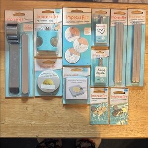 imPRESS Art Stamping supplies lot. Bracelets Jig Tape Block Charms Guide